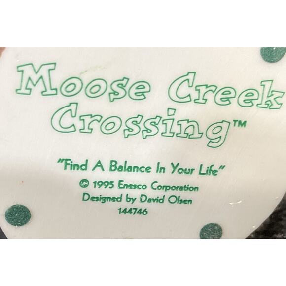 Enesco Moose Creek Crossing “Find a Balance in Your Life” 1995 Bear Fox #144746 - Picture 5 of 6